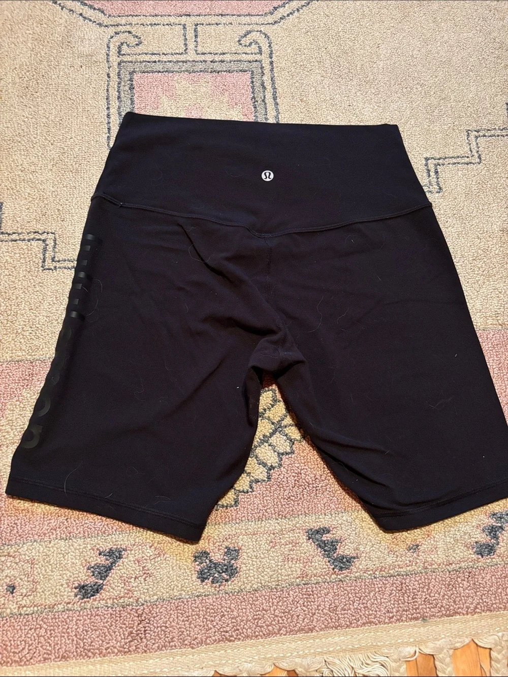 High-Waist Black Women's Bike Shorts